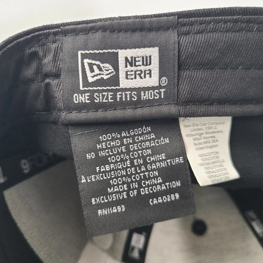 AI Hat Strapback New Era 9Forty Black White‎ Artificial Intelligence Tech Logo